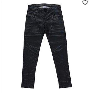 Herve Leger “Blue Coated Lance Skinny Jeans”